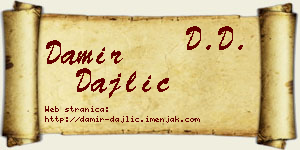 Damir Dajlić vizit kartica